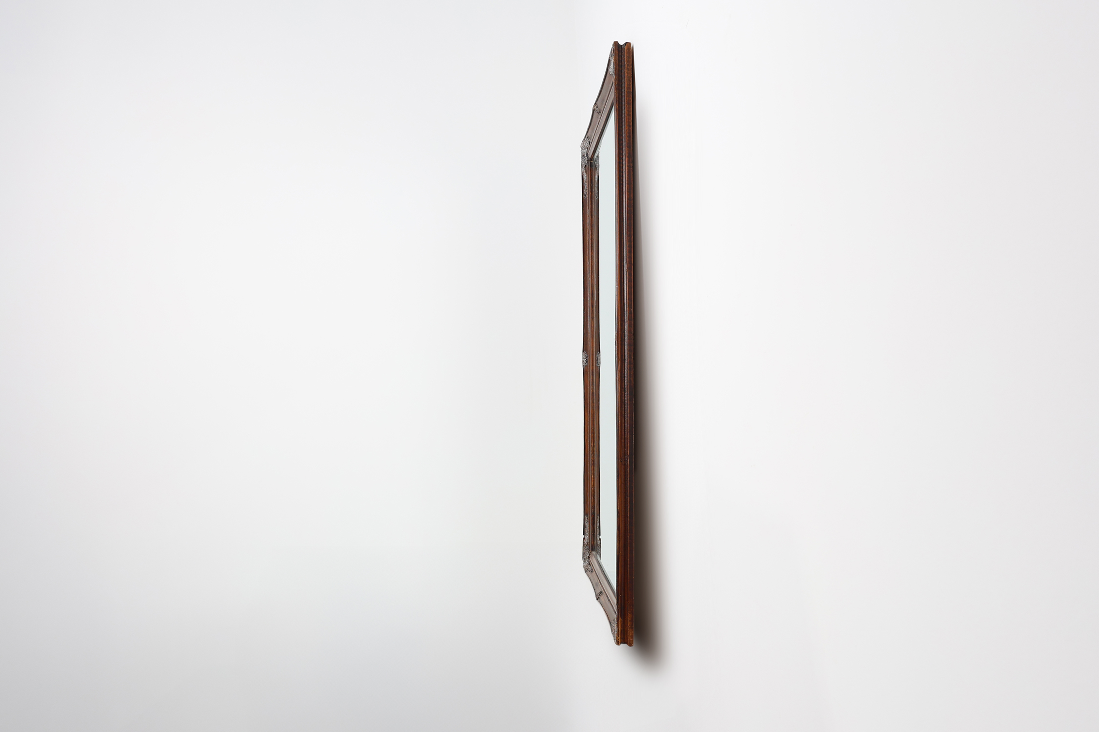 Antique Facet-Cut Mirror in Carved Wood, France 1850sthumbnail